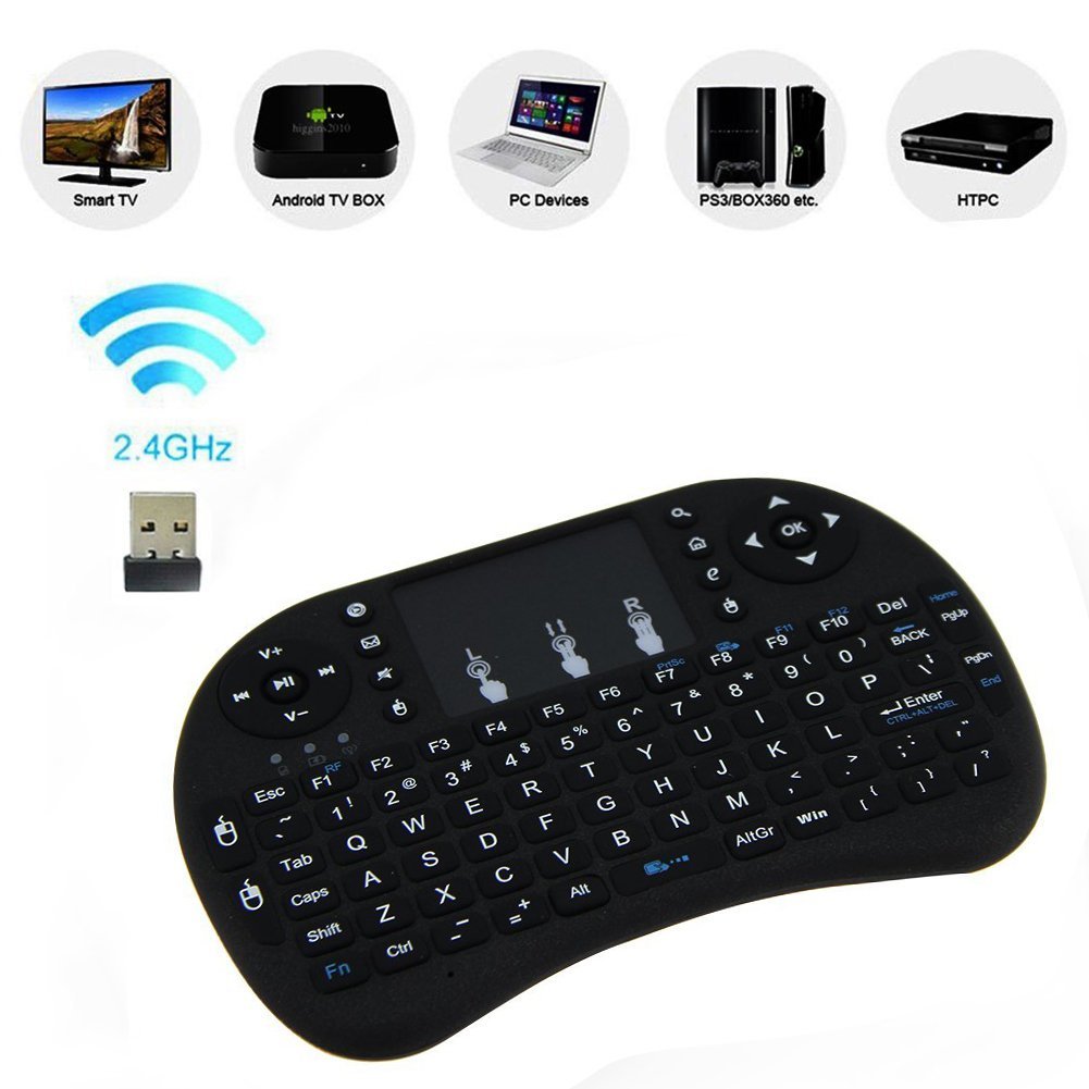 Gextek 2.4GHz Wireless Keyboard with Touchpad Remote Control f/ Smart