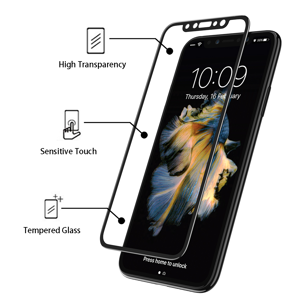 FLOVEME3DTemperedGlassScreenProtectorForiPhoneXGlassFilm