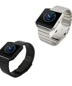 For Fitbit Blaze Solid Stainless Steel Links Band