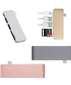 5-in-1 USB Type-C to USB 3.0 / MicroSD Card Reader Adapter Hub
