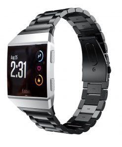 black metal fitbit band link