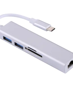 4-in-1 USB Type-C to Ethernet SD Adapter Hub