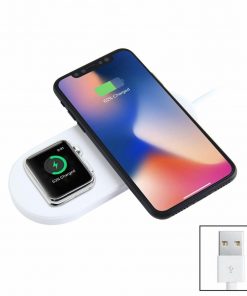 2-in-1 Qi Fast Wireless Charger Pad