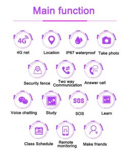 Gex Purple 4G Smart Kids GPS Waterproof Watch - Image 4