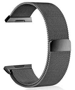 For Fitbit Ionic Grey Metal Mesh Band - Image 2