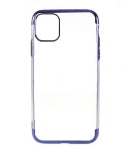 Blue Electroplated Soft Silicone Case Suitable For iPhone 11 Series