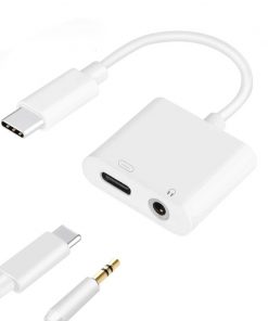 USB Type-C to 3.5mm Audio Charger Splitter