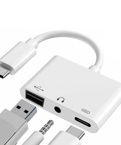 3-in-1 USB Type-C to Audio Adapter