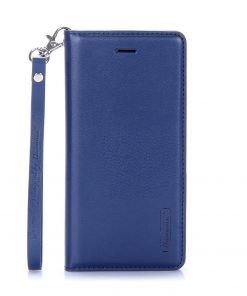 Blue Flip Wallet PU Leather Cover Case