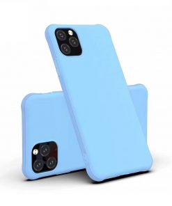 Light Blue Soft Silicone Case Suitable For iPhone 11 Series