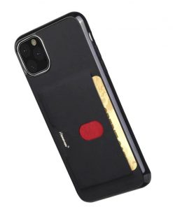 Black PU Leather Back Cover Case Suitable For iPhone Series 11 - Image 2