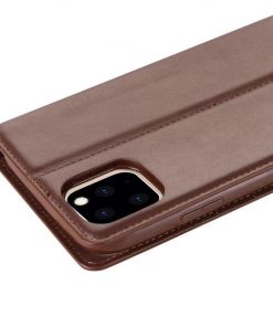 Brown Flip Wallet PU Leather Cover Case Suitable For iPhone 12 Series - Image 3