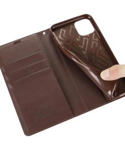 Brown Flip Wallet PU Leather Cover Case Suitable For iPhone 12 Series - Image 5