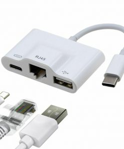 3-in-1 USB Type-C to Ethernet Adapter Hub