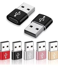 USB A Male to USB Type-C Female Mini Adapter
