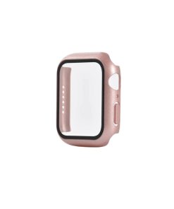 Rose Pink Shockproof Plastic Screen Protector Case Suitable For iWatch Series 8 41mm