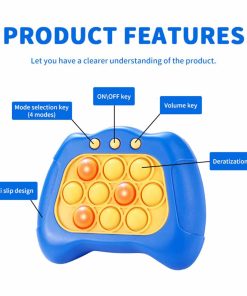 Product Features - Electronic Pop Push it Game Controller LED Sensory Fidget Toy