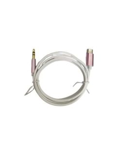 USB Type C 3.5mm Aux Durable Adapter Cable Rose Pink