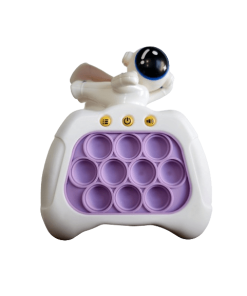 White Astronaut - Electronic Pop Push it Game Controller LED Sensory Fidget Toy